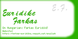 euridike farkas business card